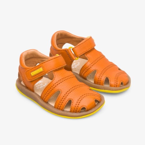 Camper Bicho Kids Summer Sandals US-29335 Dark Orange Online Clearance